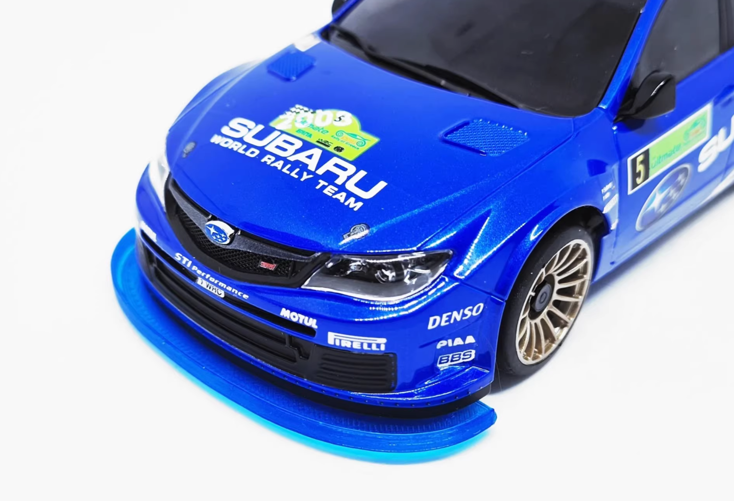 Kyosho Mini-Z MA020S Front Bumper – TPU Soft Rubber | Fits AWD Subaru Impreza WRC 2008 Body