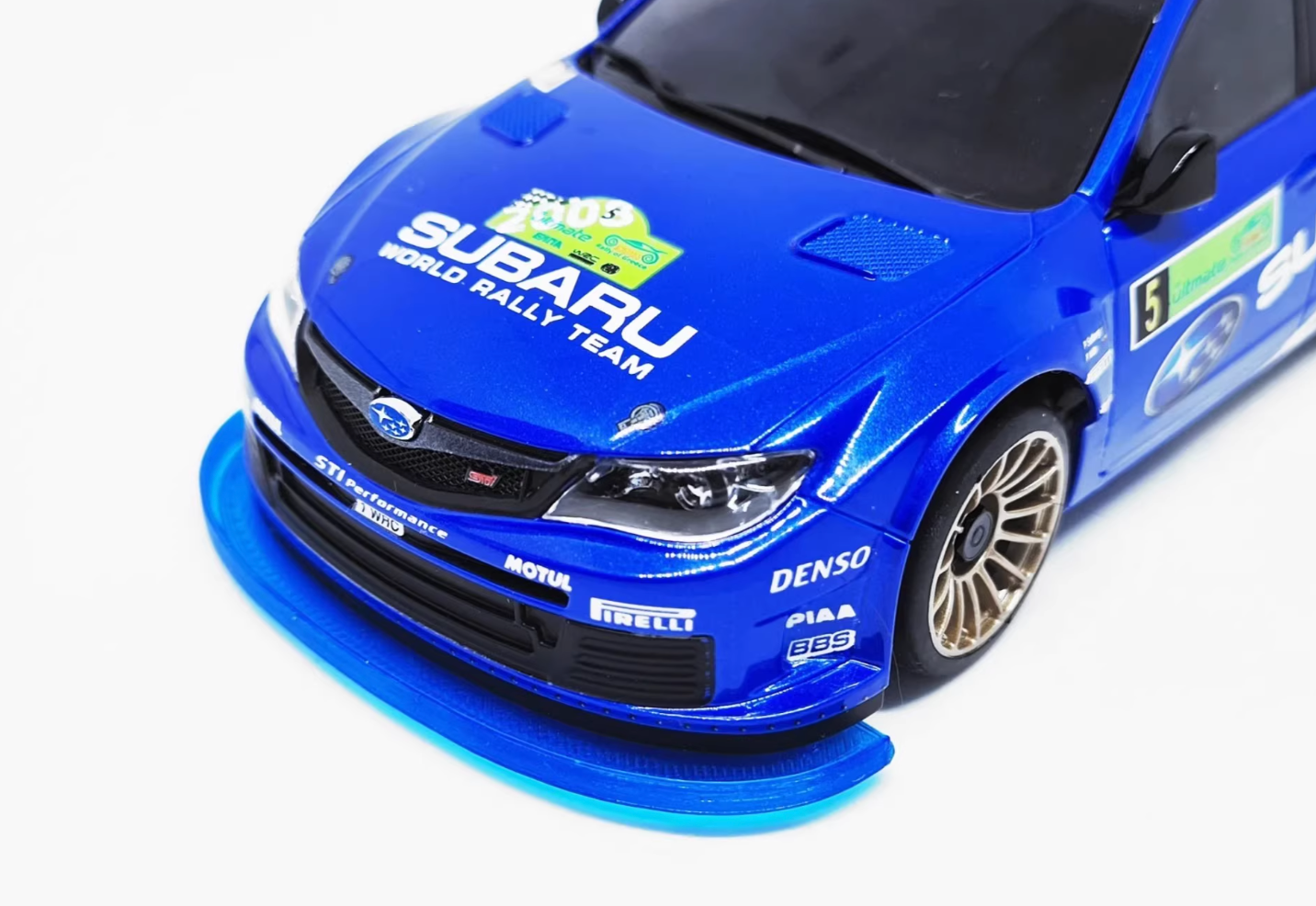 Kyosho Mini-Z MA020S Front Bumper – TPU Soft Rubber | Fits AWD Subaru Impreza WRC 2008 Body