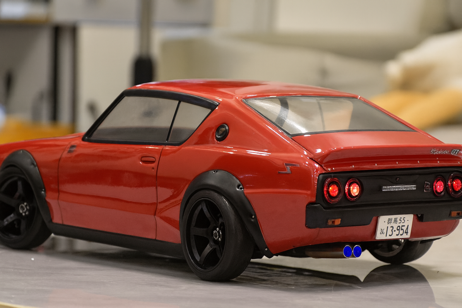 Pandora Nissan Skyline 2000GT-R 1/10 RC Drift Body Shell – Custom Linked LED Edition (JDM Classic)