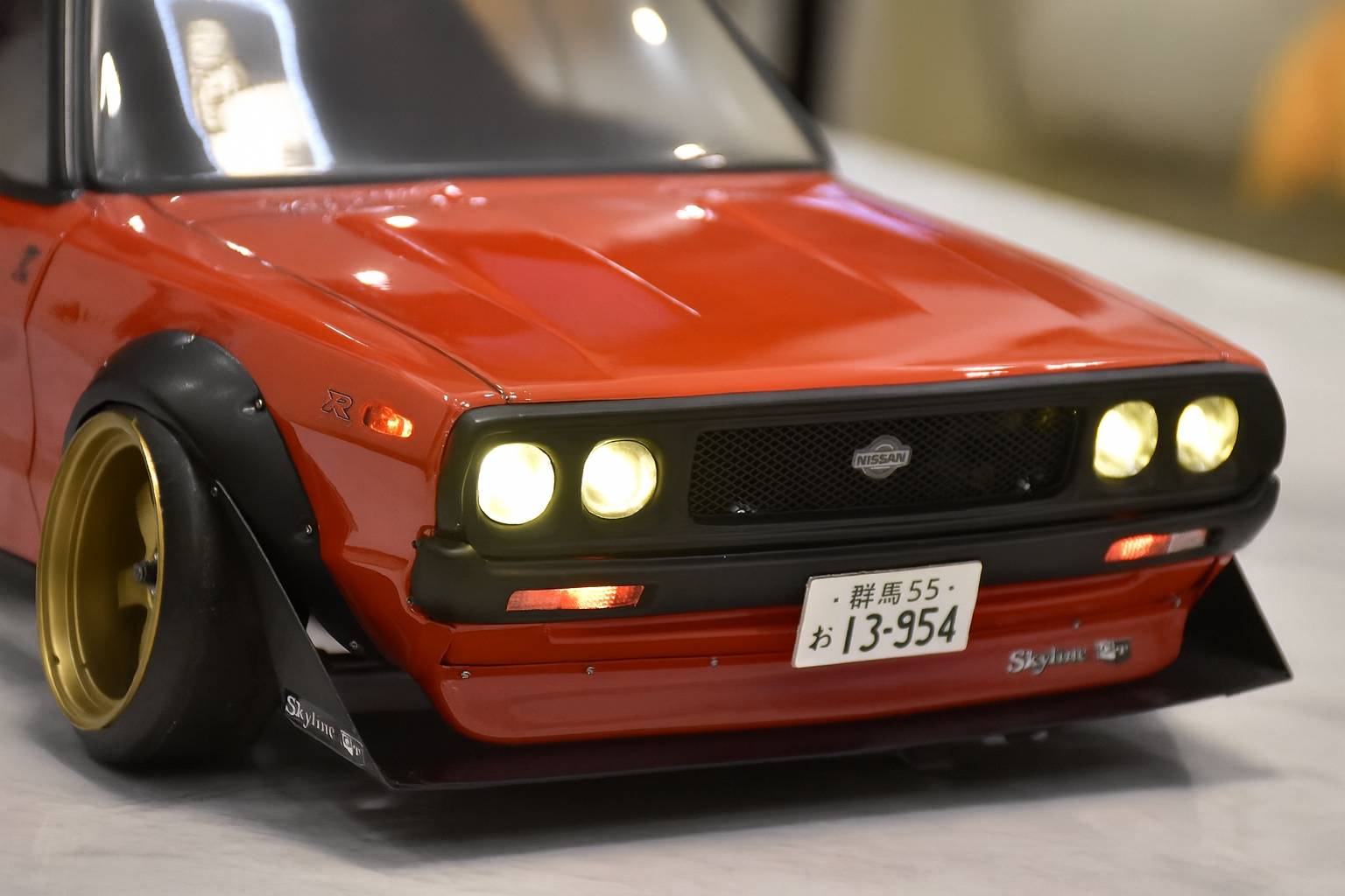 Pandora Nissan Skyline 2000GT-R 1/10 RC Drift Body Shell – Custom Linked LED Edition (JDM Classic)