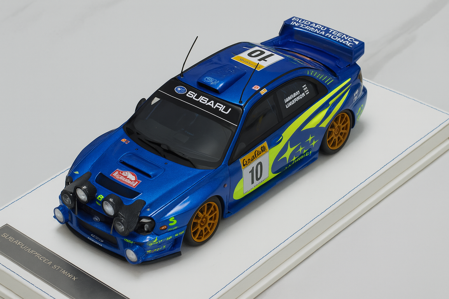 1/18 Subaru Impreza STI WRC 2002 Monte Carlo Rally Resin Model Car – New Collectible