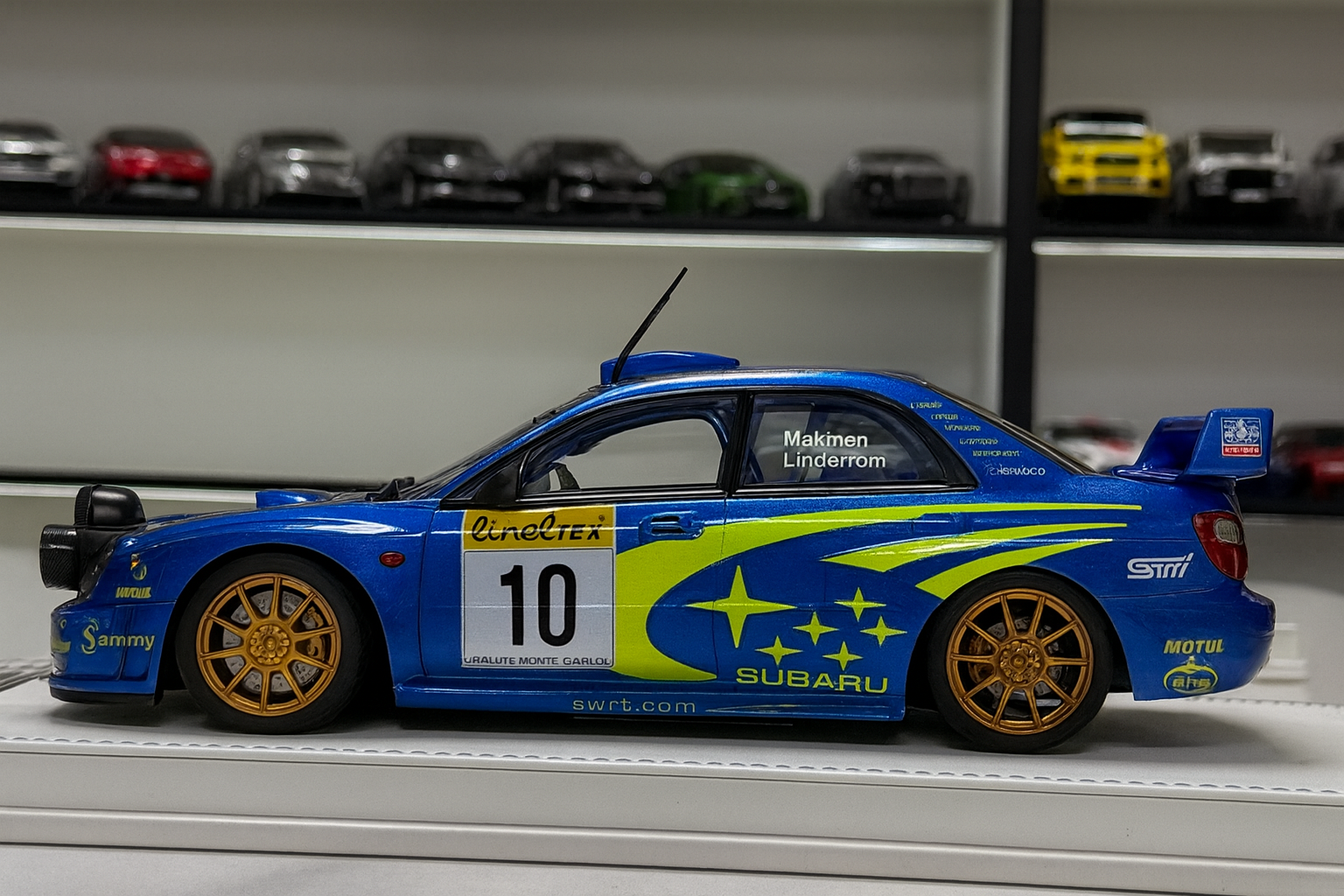 1/18 Subaru Impreza STI WRC 2002 Monte Carlo Rally Resin Model Car – New Collectible