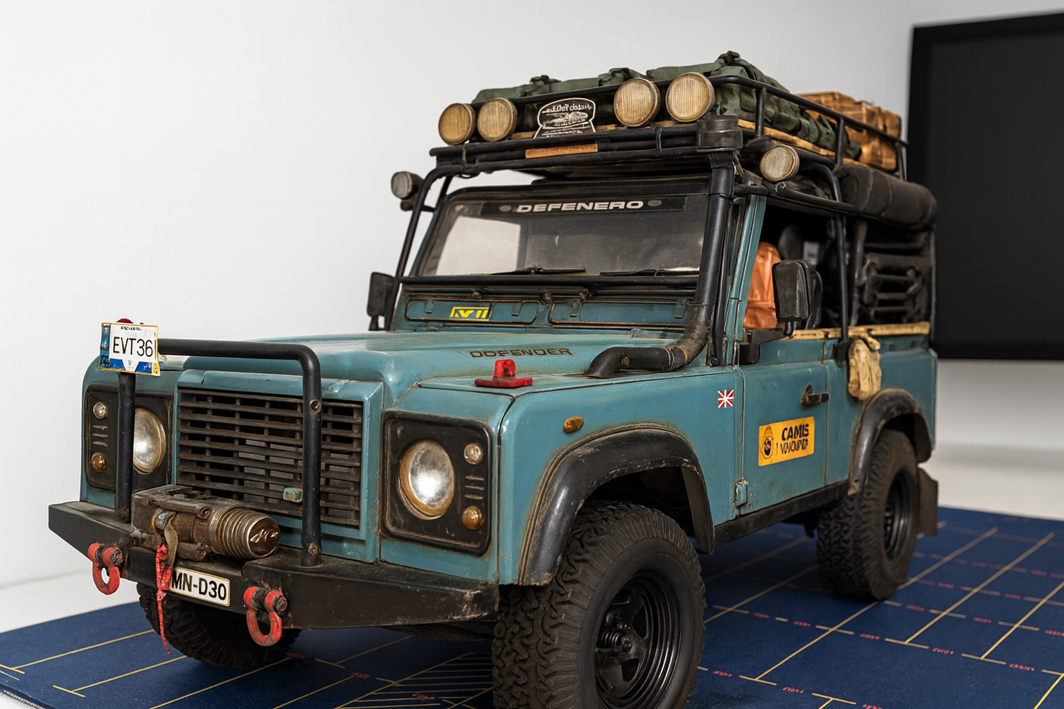 Rare RC4WD D90 Defender RTR – Czech Import Chassis, AT Tires, LED, Ready to Run (No Battery)