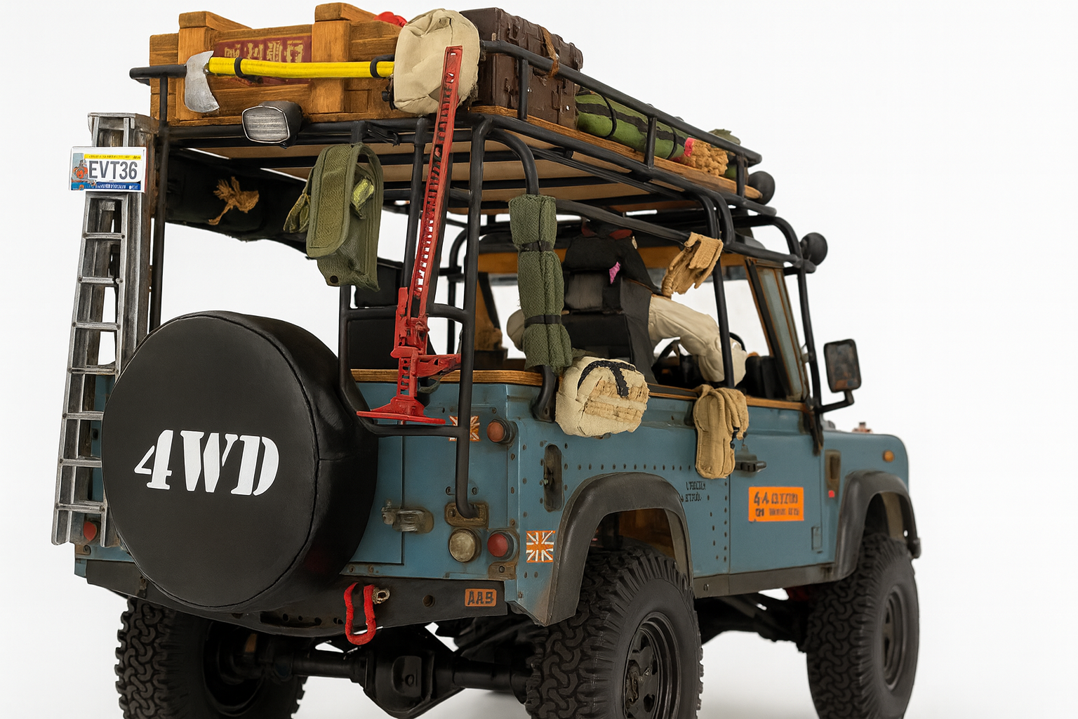 Rare RC4WD D90 Defender RTR – Czech Import Chassis, AT Tires, LED, Ready to Run (No Battery)
