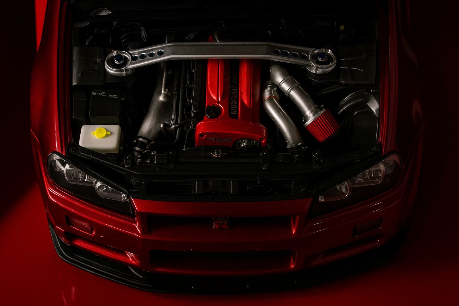 Capo 1/8 Nissan Skyline GT-R R34 Z-Tune Electric RC Model Car – Metal Detailing & LED Lights