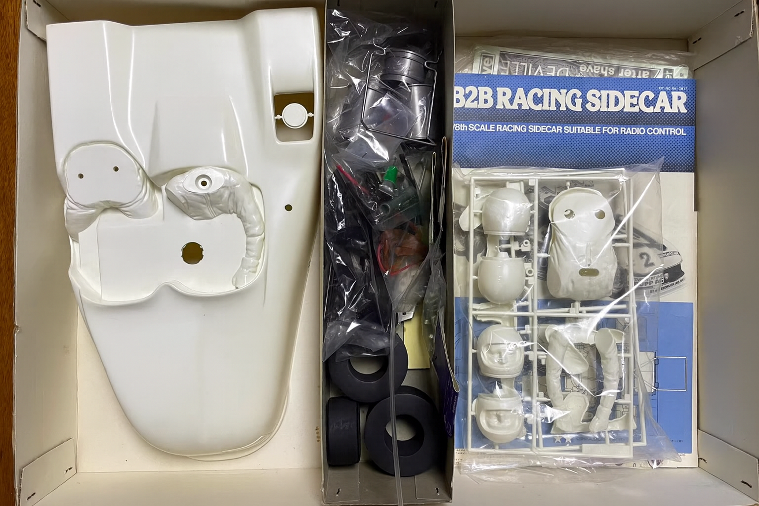 Rare Tamiya B2B Racing Sidecar 1/8 RC Kit (1979) – Vintage Unassembled Model, Collector’s Edition