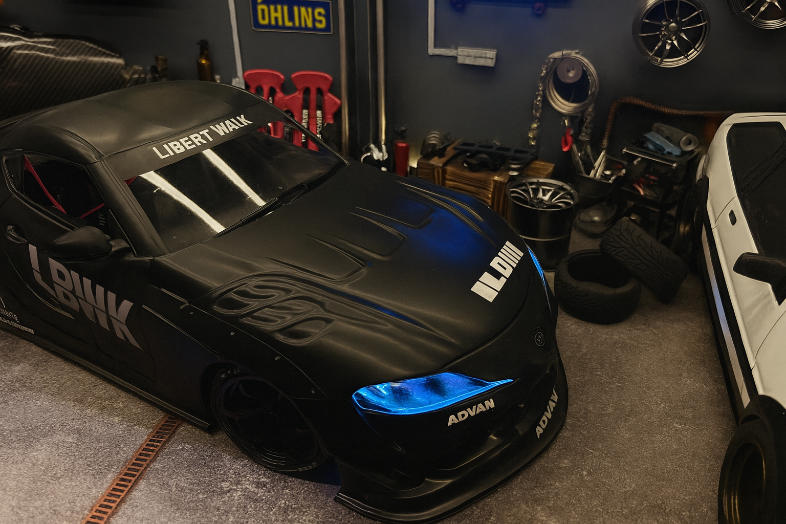 24K RC LB★WORKS Toyota Supra A90 “Daimaou” – 1/10 Widebody Drift Body Shell | Matte Finish | Full Inner Paint