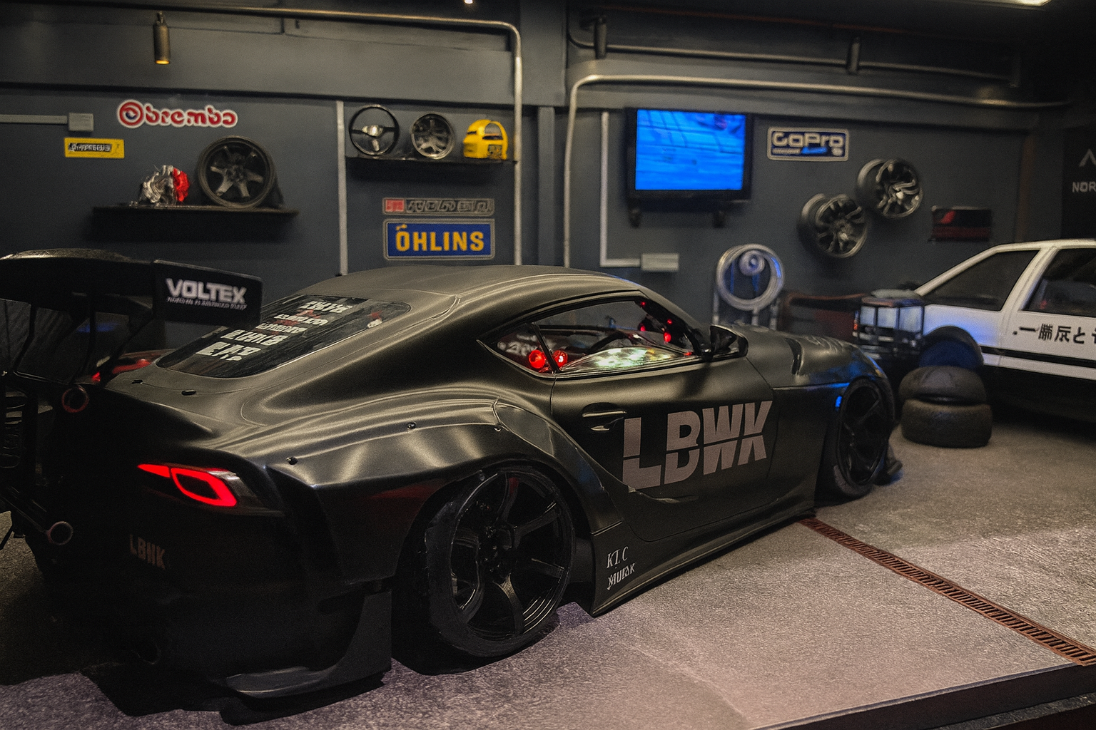 24K RC LB★WORKS Toyota Supra A90 “Daimaou” – 1/10 Widebody Drift Body Shell | Matte Finish | Full Inner Paint