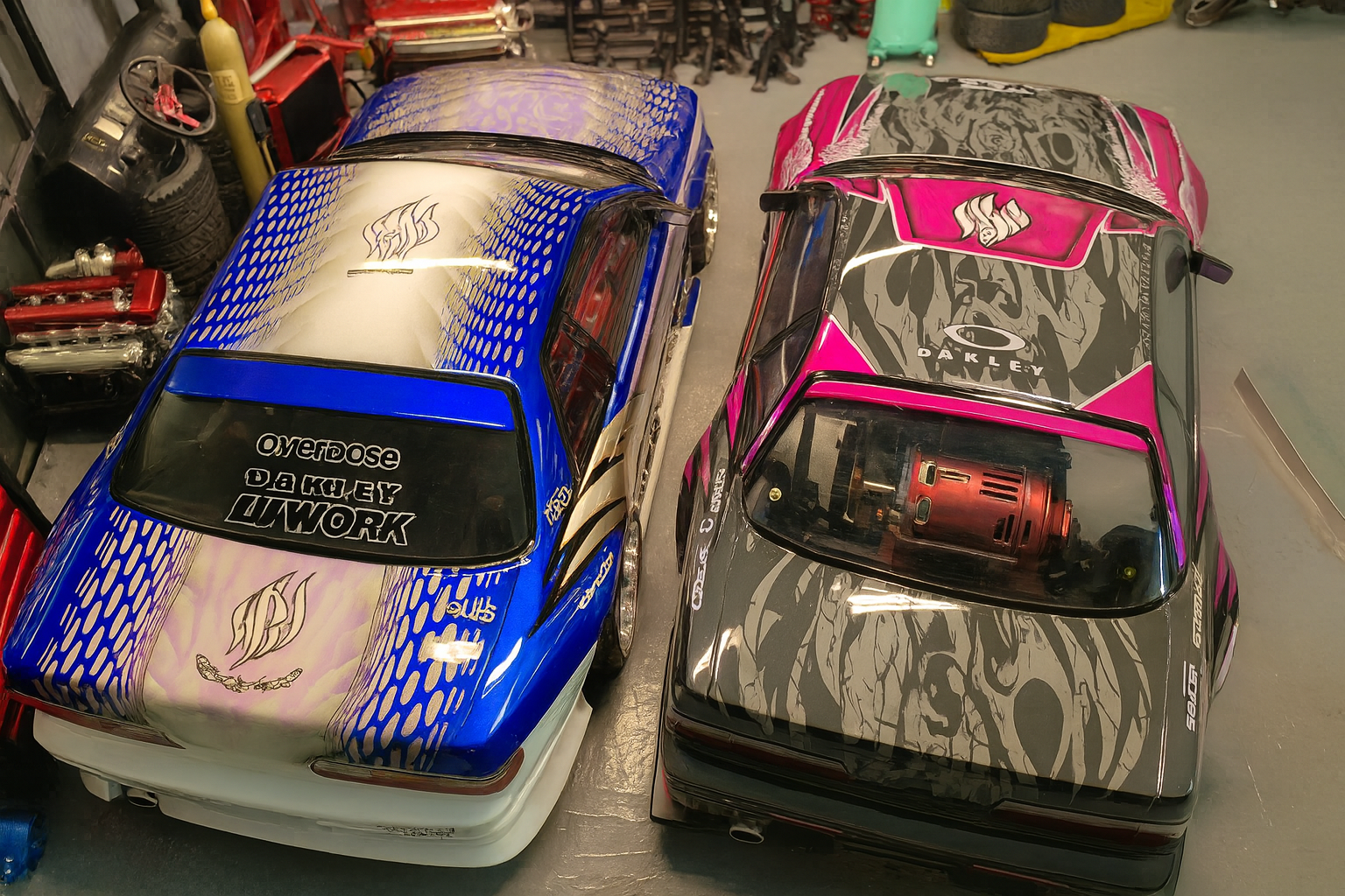 1/10 ADD S13 OD Hyakushiki Livery Drift Body Shell – Painted & LED Ready