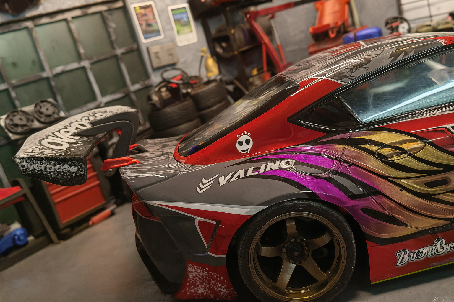 1/10 Toyota GR Supra A90 OD Livery Drift Body Shell – Show Up Paint