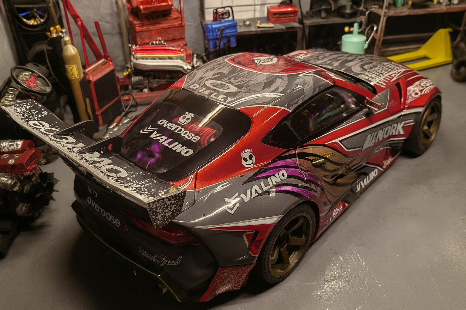 1/10 Toyota GR Supra A90 OD Livery Drift Body Shell – Show Up Paint