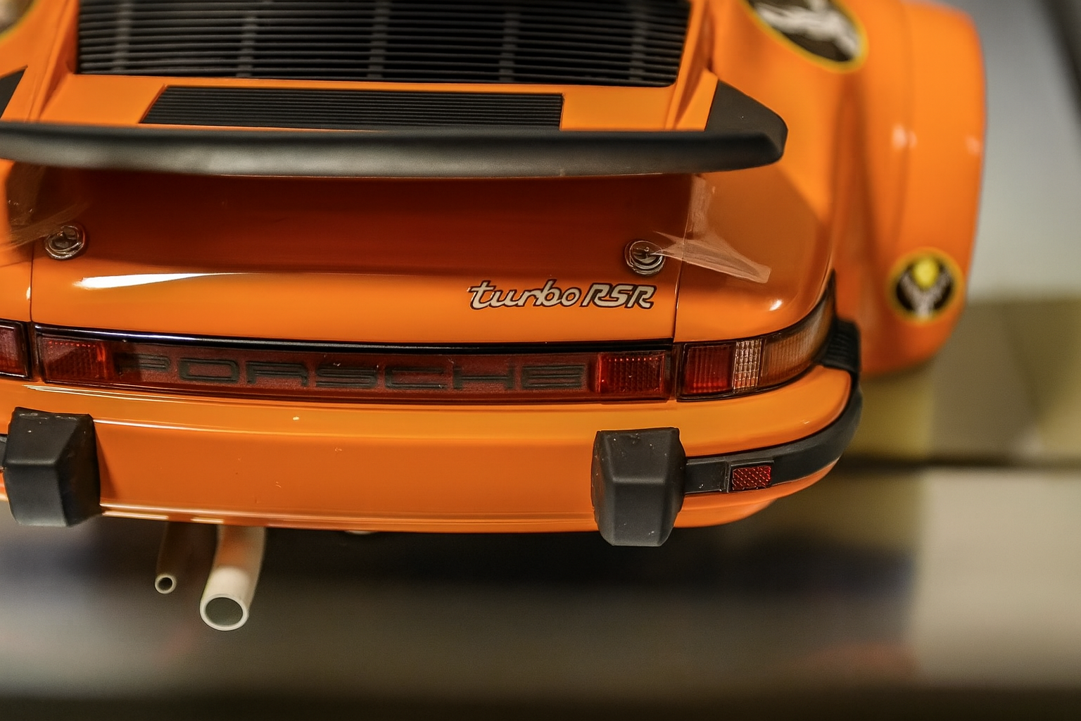 Tamiya Porsche 934 RSR 1/12 Scale Deer Horn Livery – Rare Finished Model with Mirror Display Base