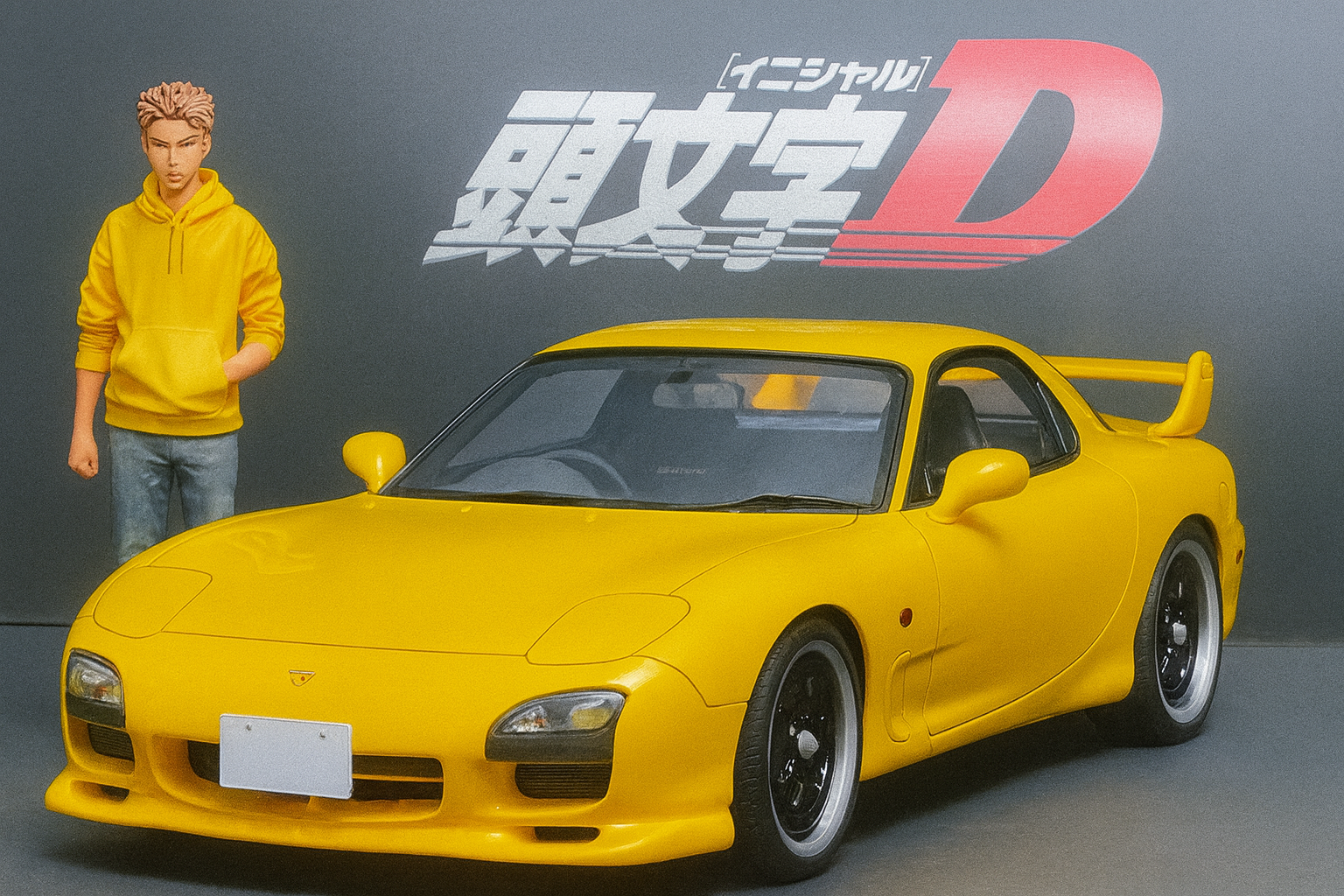 1/18 IG Initial D Mazda RX-7 FD3S A-Spec – Keisuke Takahashi Manga Edition | One-of-One Resin Model