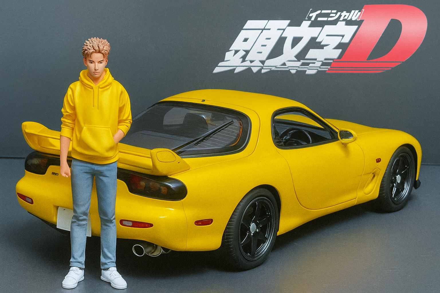 1/18 IG Initial D Mazda RX-7 FD3S A-Spec – Keisuke Takahashi Manga Edition | One-of-One Resin Model