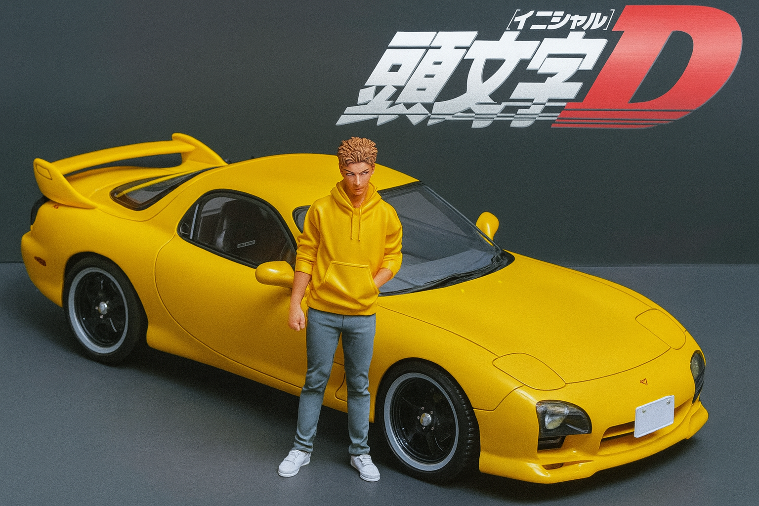1/18 IG Initial D Mazda RX-7 FD3S A-Spec – Keisuke Takahashi Manga Edition | One-of-One Resin Model