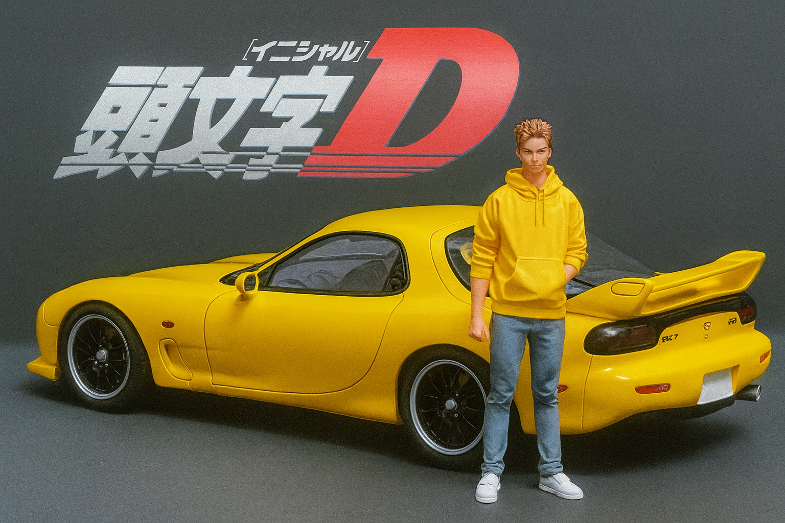 1/18 IG Initial D Mazda RX-7 FD3S A-Spec – Keisuke Takahashi Manga Edition | One-of-One Resin Model