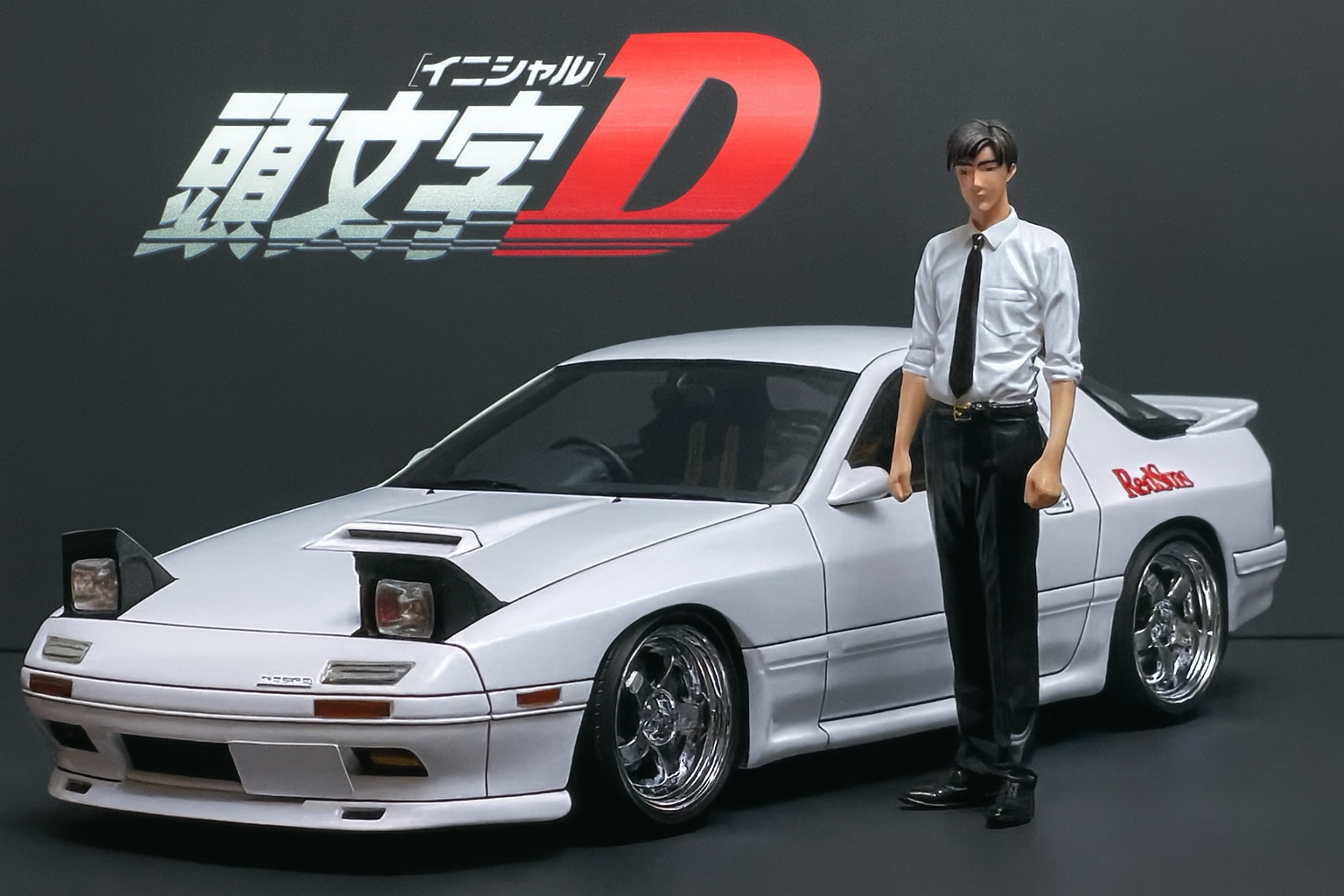 1/18 Initial D IG Mazda RX-7 FC3S – Ryosuke Takahashi Manga First Edition | Rare Collectible Model Car