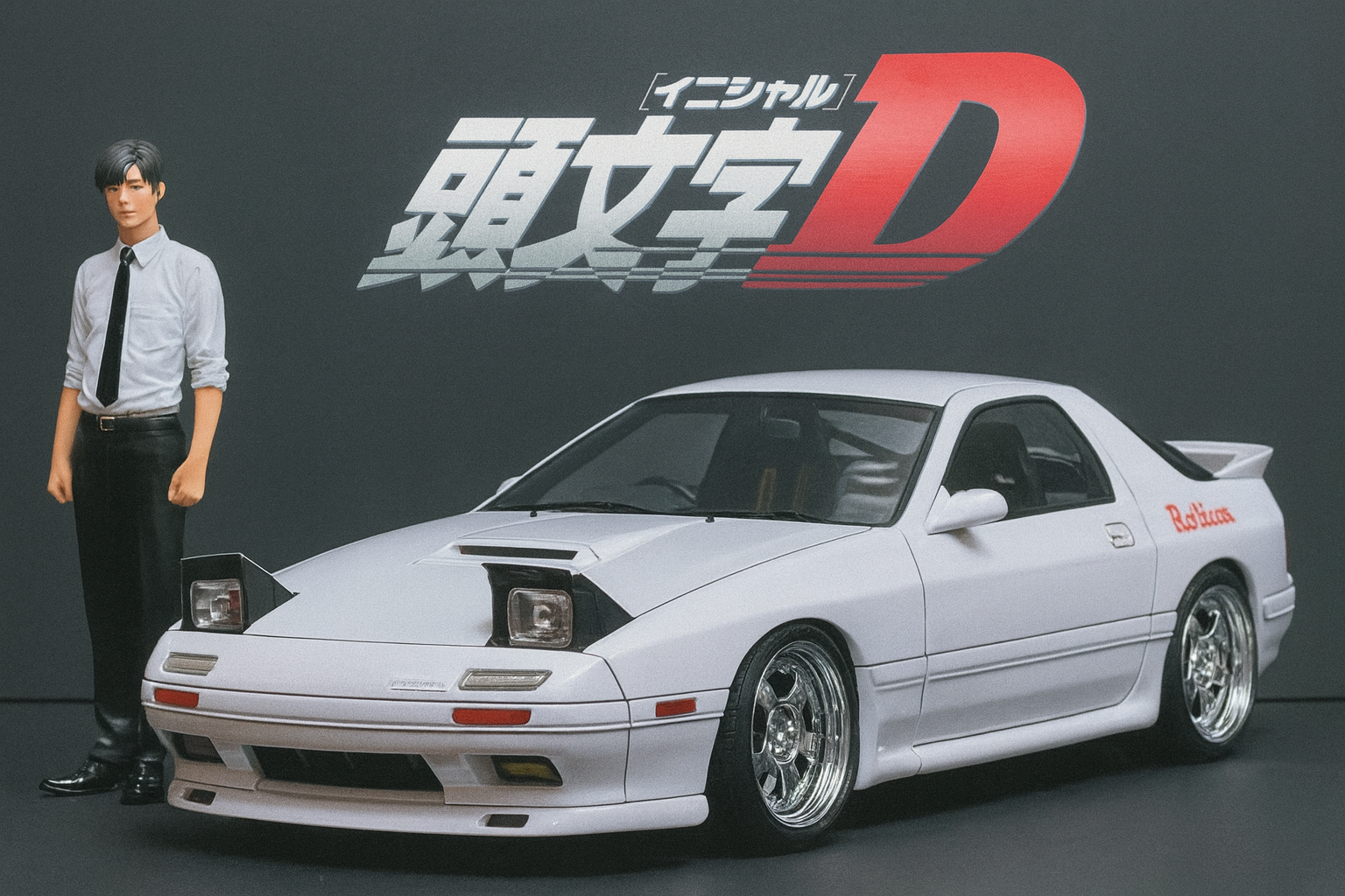 1/18 Initial D IG Mazda RX-7 FC3S – Ryosuke Takahashi Manga First Edition | Rare Collectible Model Car