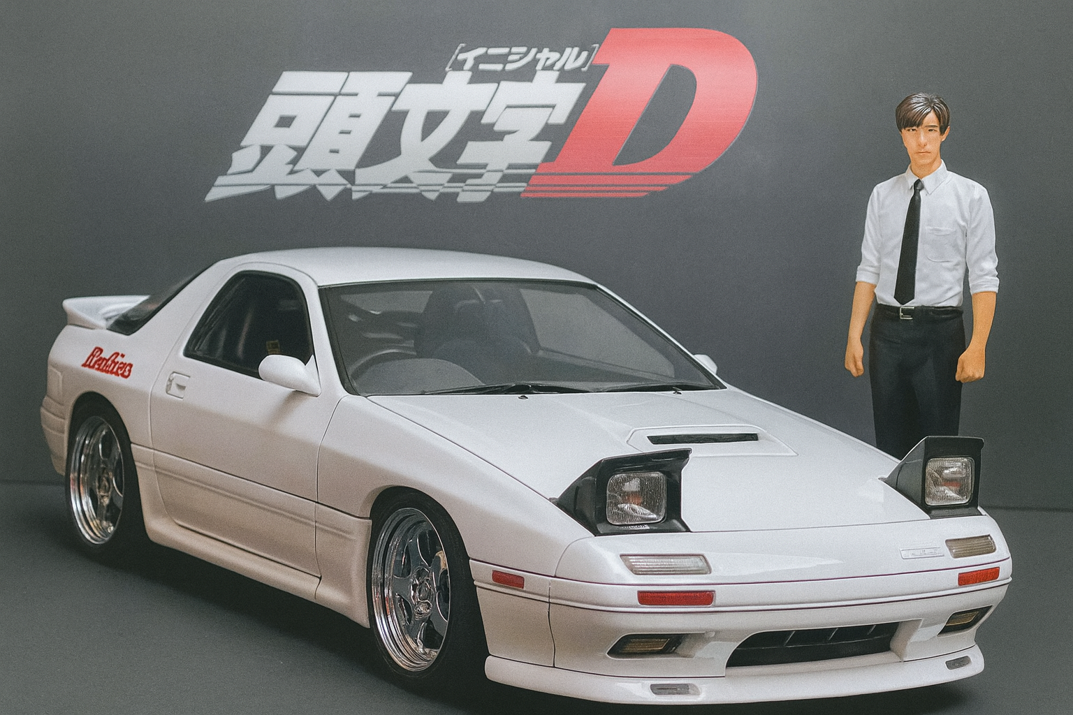 1/18 Initial D IG Mazda RX-7 FC3S – Ryosuke Takahashi Manga First Edition | Rare Collectible Model Car