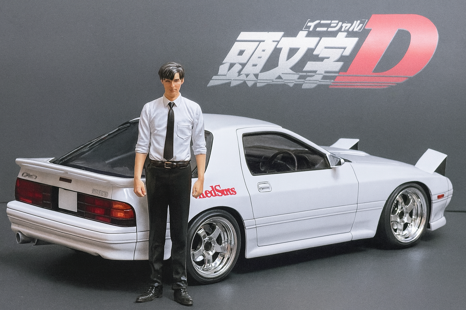 1/18 Initial D IG Mazda RX-7 FC3S – Ryosuke Takahashi Manga First Edition | Rare Collectible Model Car