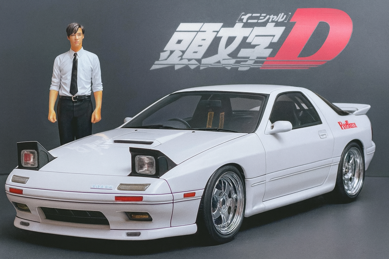 1/18 Initial D IG Mazda RX-7 FC3S – Ryosuke Takahashi Manga First Edition | Rare Collectible Model Car