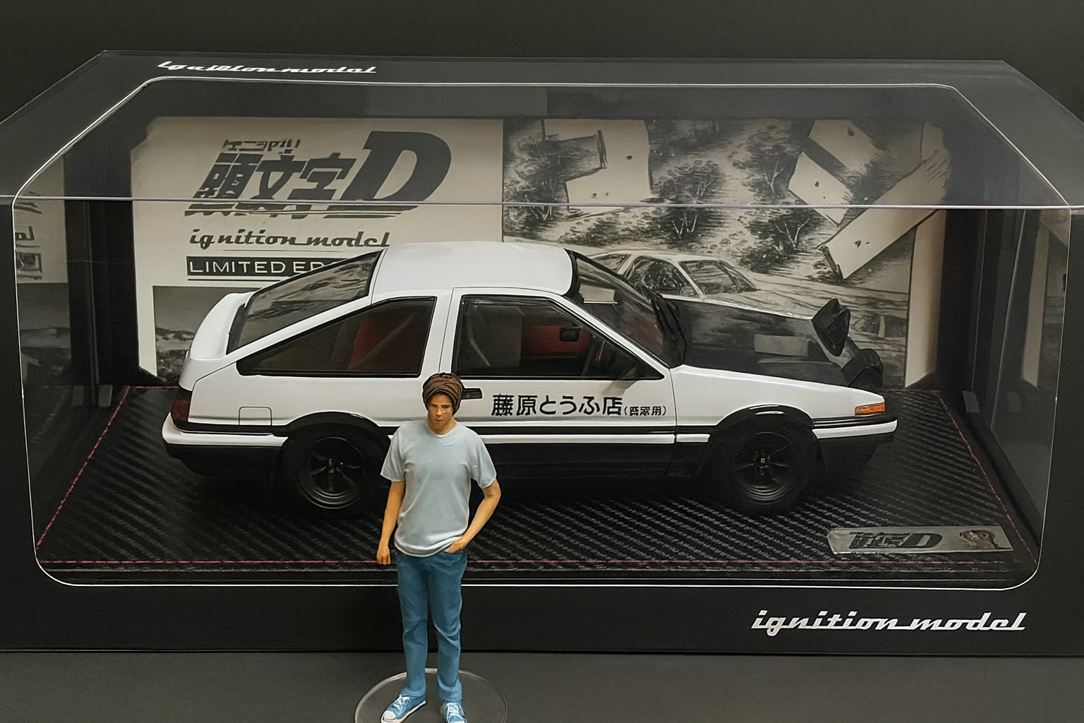 1/18 IG Initial D Toyota AE86 Trueno Project D Version – Light-Up Limited Collector’s Model