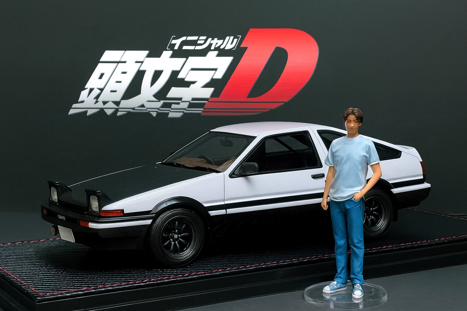 1/18 IG Initial D Toyota AE86 Trueno Project D Version – Light-Up Limited Collector’s Model