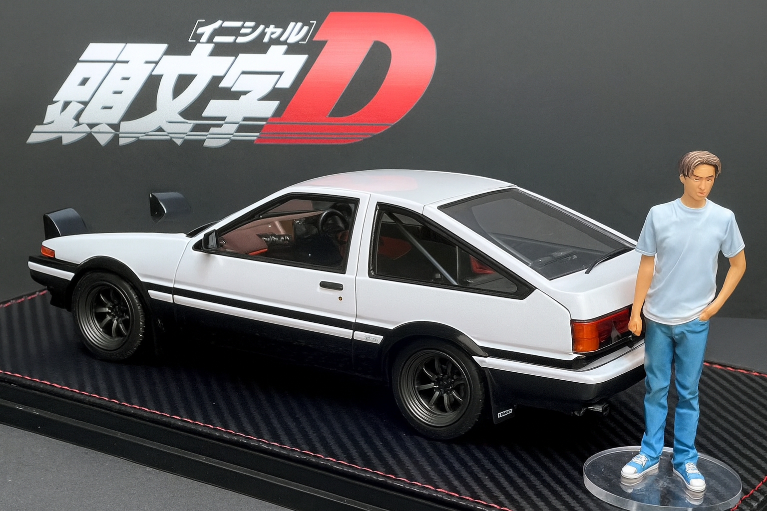 1/18 IG Initial D Toyota AE86 Trueno Project D Version – Light-Up Limited Collector’s Model