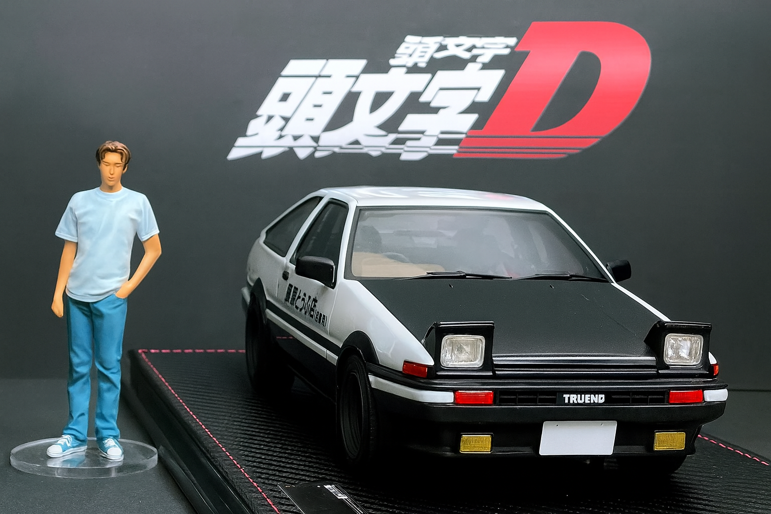1/18 IG Initial D Toyota AE86 Trueno Project D Version – Light-Up Limited Collector’s Model