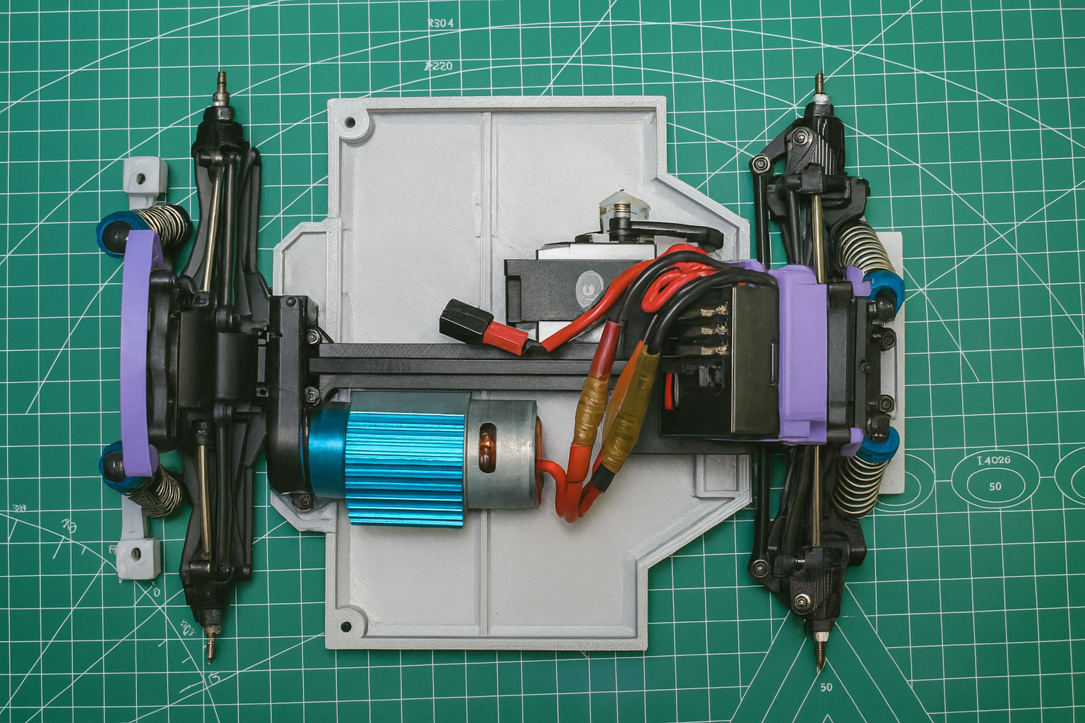 1/14 Custom 4WD RC Chassis Kit – Modified WLtoys Platform for Minions Popcorn Car | Includes Electronics & Remote (No Battery)