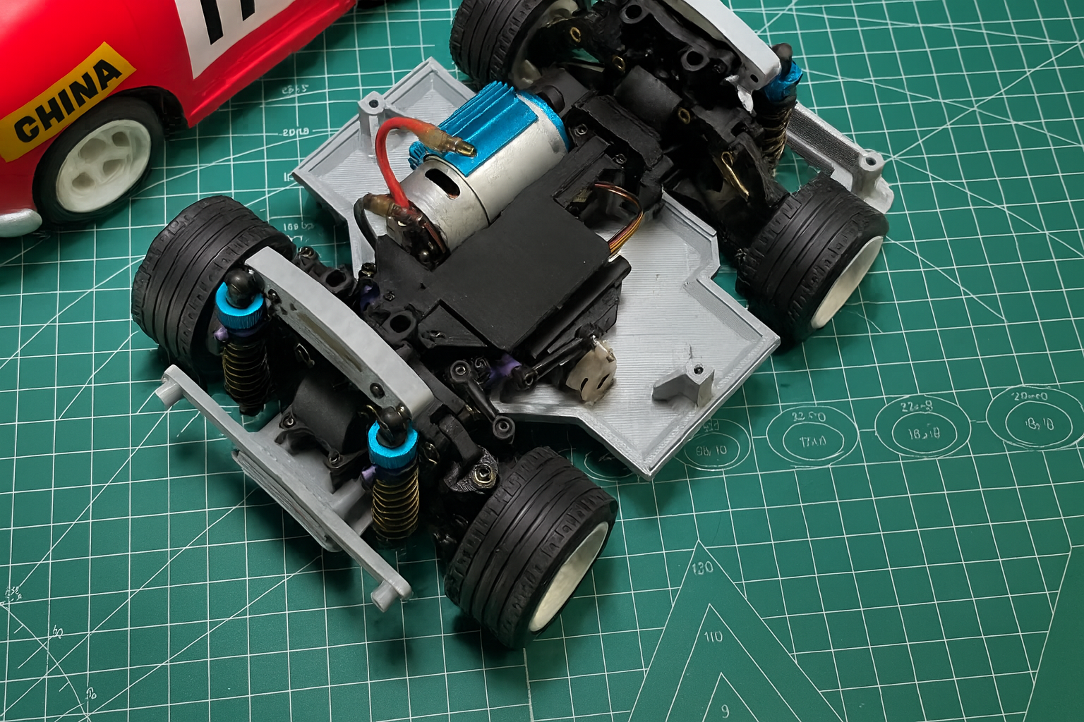 1/14 Custom 4WD RC Chassis Kit – “Anthony Bunny” Popcorn Edition | Modified WLtoys Platform with Electronics & Remote (No Battery)