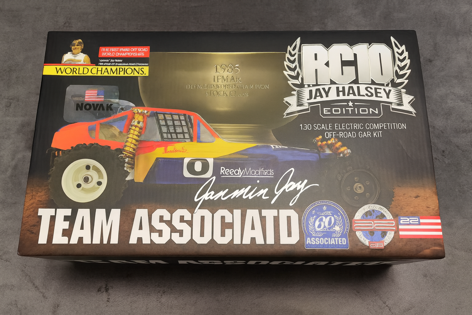 Team Associated RC10 JAY Champion Edition 1/10 Vintage Off-Road Buggy – Finished Build with Motor | Collector’s RC Car