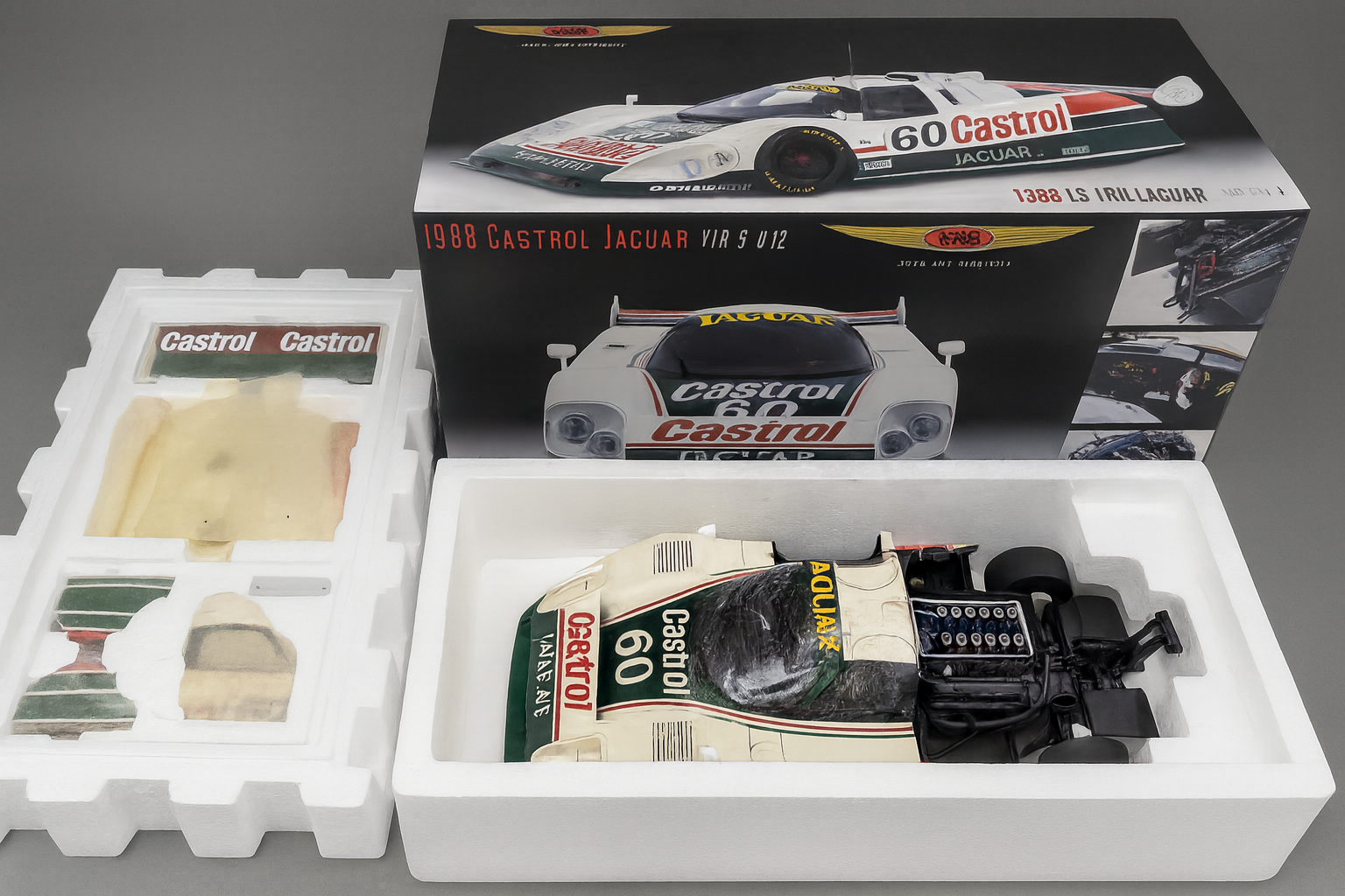 RAR 1/8 Jaguar XJR-9 Castrol Le Mans 1988 Champion V12 – Real Art Replicas Resin Model | Ultra Rare Collector’s Edition