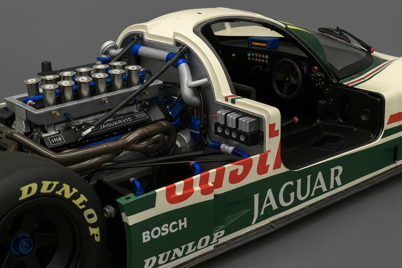 RAR 1/8 Jaguar XJR-9 Castrol Le Mans 1988 Champion V12 – Real Art Replicas Resin Model | Ultra Rare Collector’s Edition