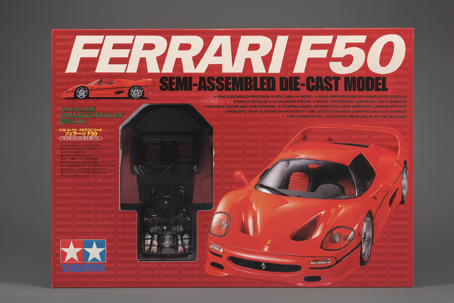 Tamiya Ferrari F50 1/12 Scale Collector’s Model – Rare Static Display Car (In Stock, Limited Availability)