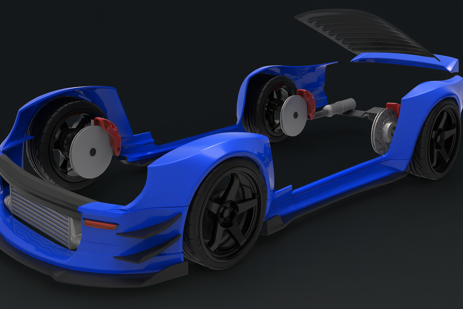 1/24 Nissan Fairlady 240Z Resin Widebody Kit – Fits Tamiya 24360 / 24367 | 3D-Printed Resin Upgrade