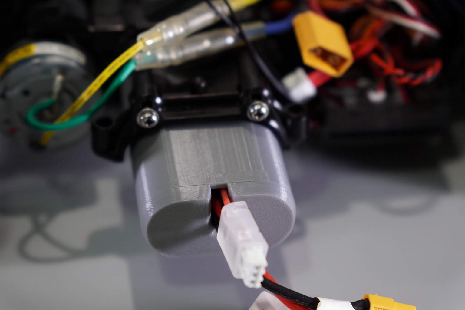 TAMIYA TT-02 Battery Case – 3D Printed Holder for 2200mAh Round Pack | 120×33×17.8mm