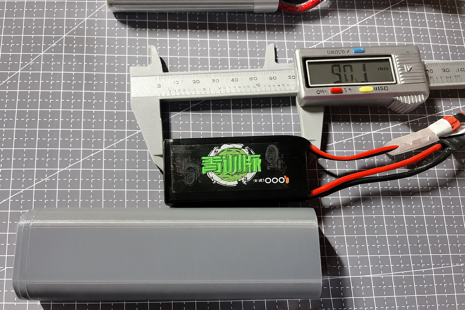 TAMIYA TT-02 Battery Case – 3D Printed Holder for 2200mAh Round Pack | 120×33×17.8mm