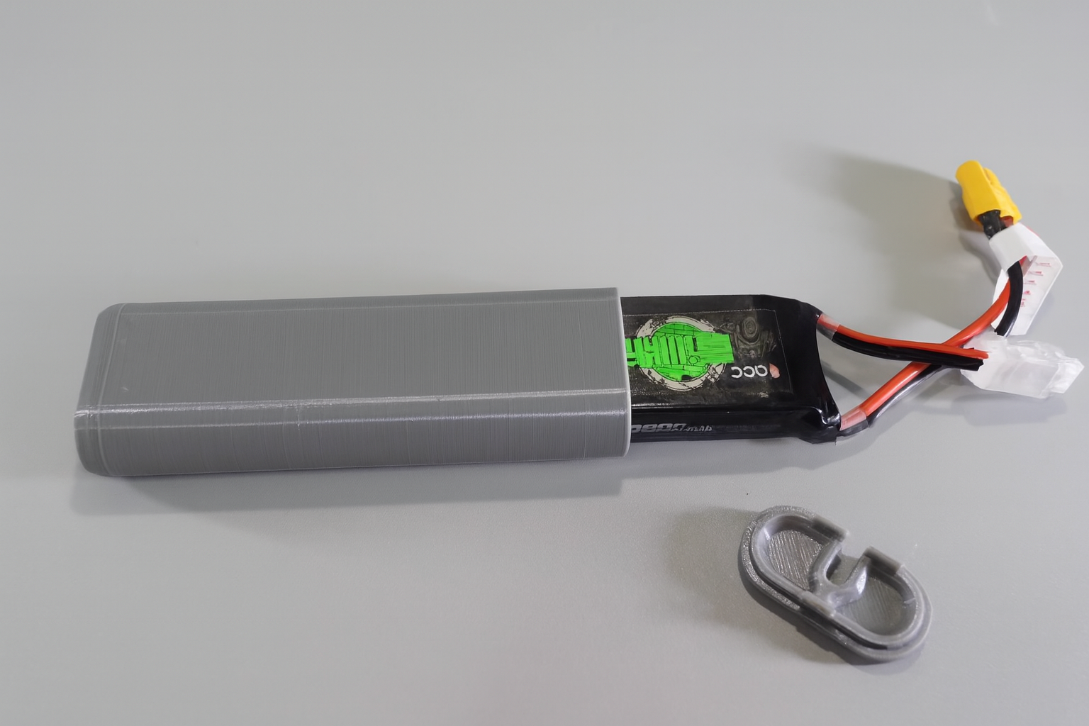 TAMIYA TT-02 Battery Case – 3D Printed Holder for 2200mAh Round Pack | 120×33×17.8mm