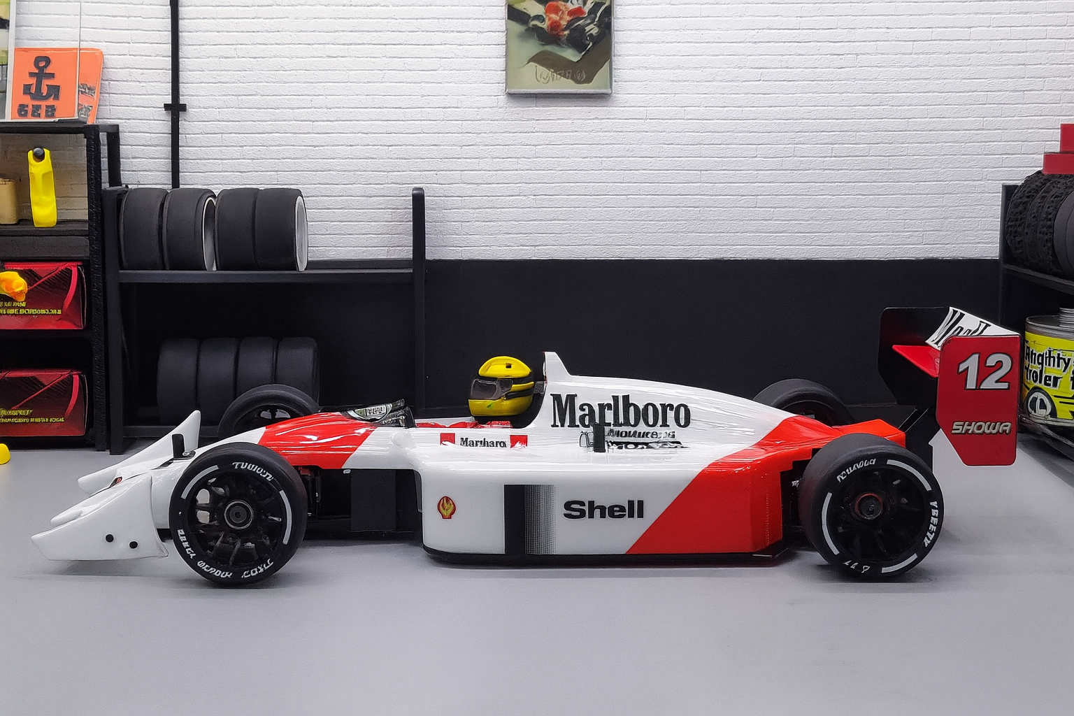 1/10 F1 RC Body Shell – McLaren MP4/4 Senna Tribute | Fits XRAY X1, TAMIYA F104, TRF104, Roche F1