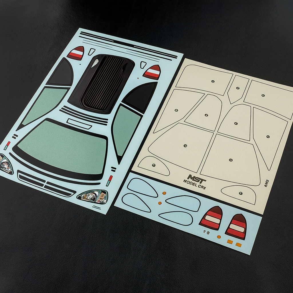 MST Honda Civic EK9 Widebody Clear Body Shell – 1/10 Drift & Touring | 257mm Wheelbase, 198mm Width