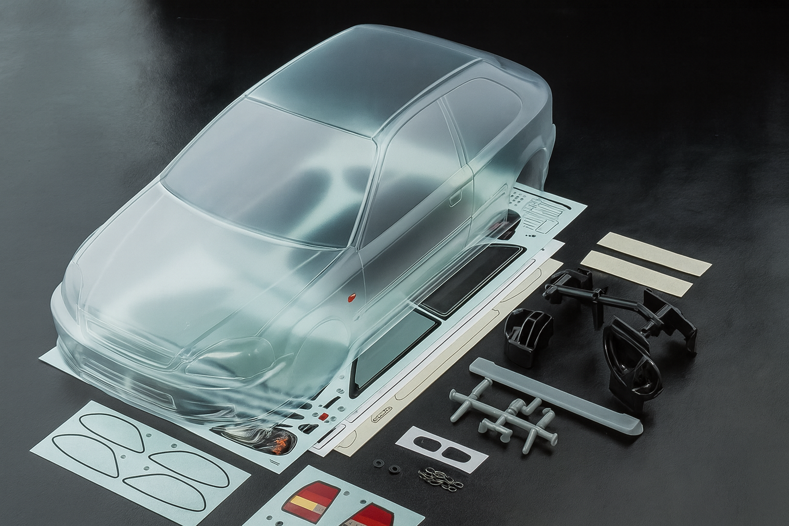 MST Honda Civic EK9 Widebody Clear Body Shell – 1/10 Drift & Touring | 257mm Wheelbase, 198mm Width