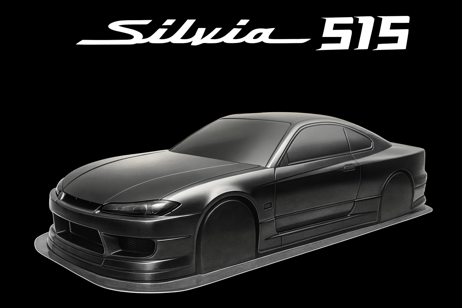Nissan Silvia S15 NISMO Clear PVC Drift Body Shell (Unassembled) – 1/10 | 260mm Wheelbase, 190mm Width