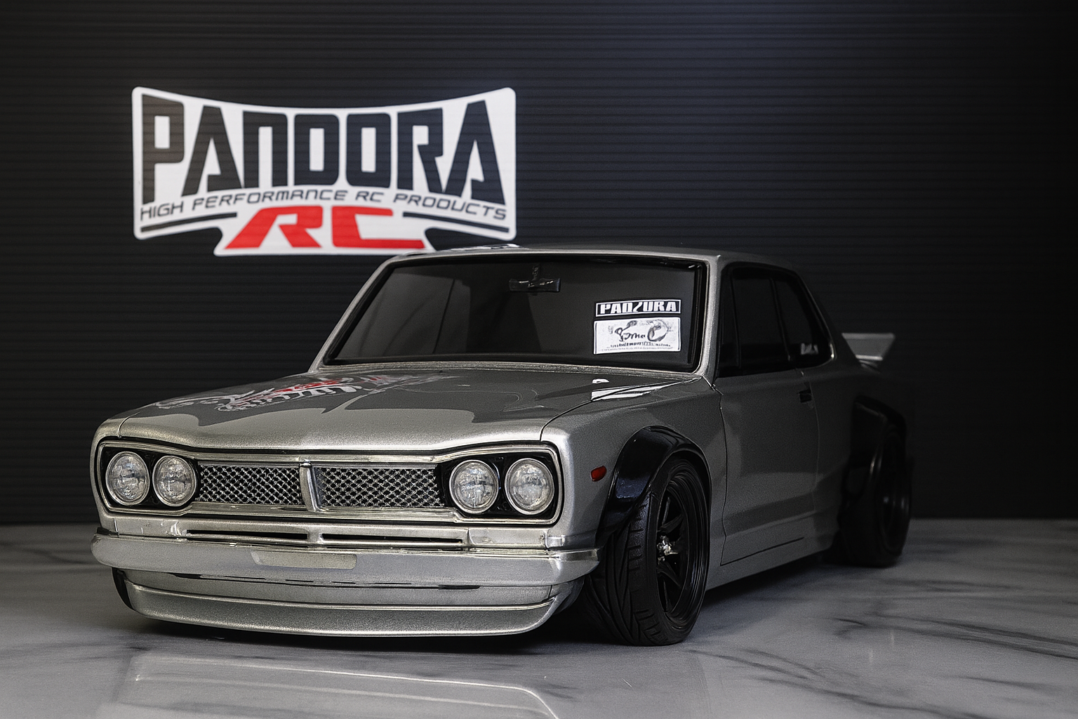 Pandora Nissan Skyline HT 2000GT-R (KPGC10) Custom Body Shell (Unpainted) – 1/10 RC Drift & Touring | PAB-3203