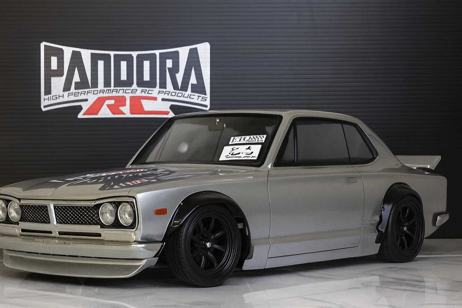 Pandora Nissan Skyline HT 2000GT-R (KPGC10) Custom Body Shell (Unpainted) – 1/10 RC Drift & Touring | PAB-3203