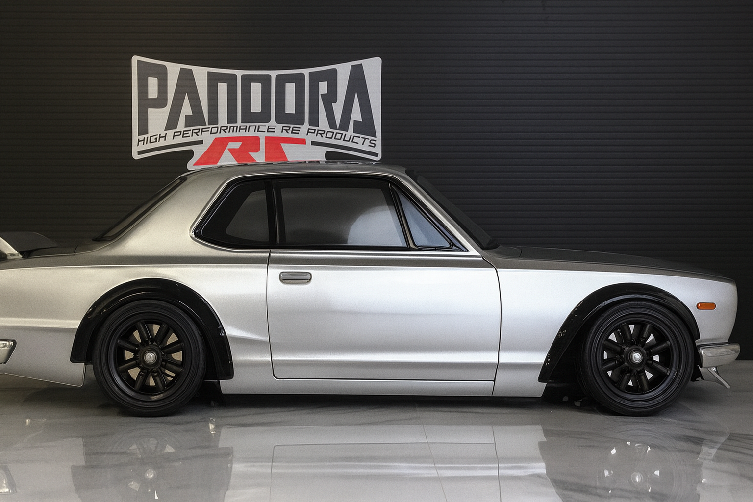Pandora Nissan Skyline HT 2000GT-R (KPGC10) Custom Body Shell (Unpainted) – 1/10 RC Drift & Touring | PAB-3203
