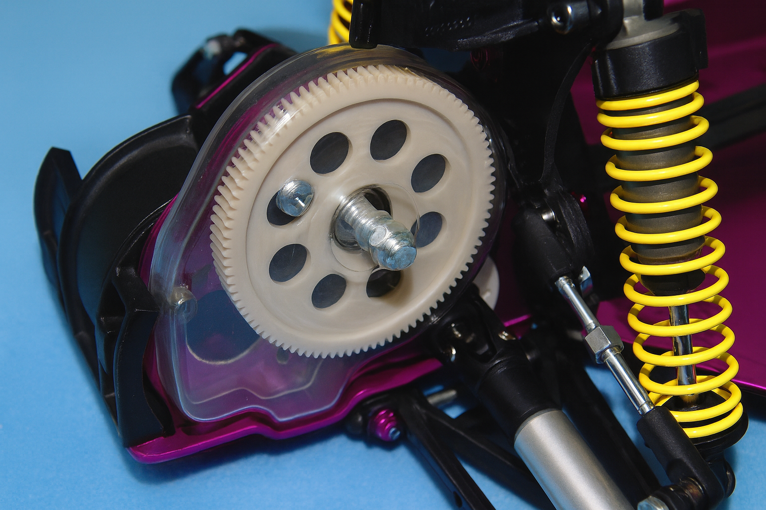 Schumacher Cougar 2 Works Vintage RC Chassis – Collector’s Edition | Purple Chassis, Tamiya / Kyosho / Yokomo Era