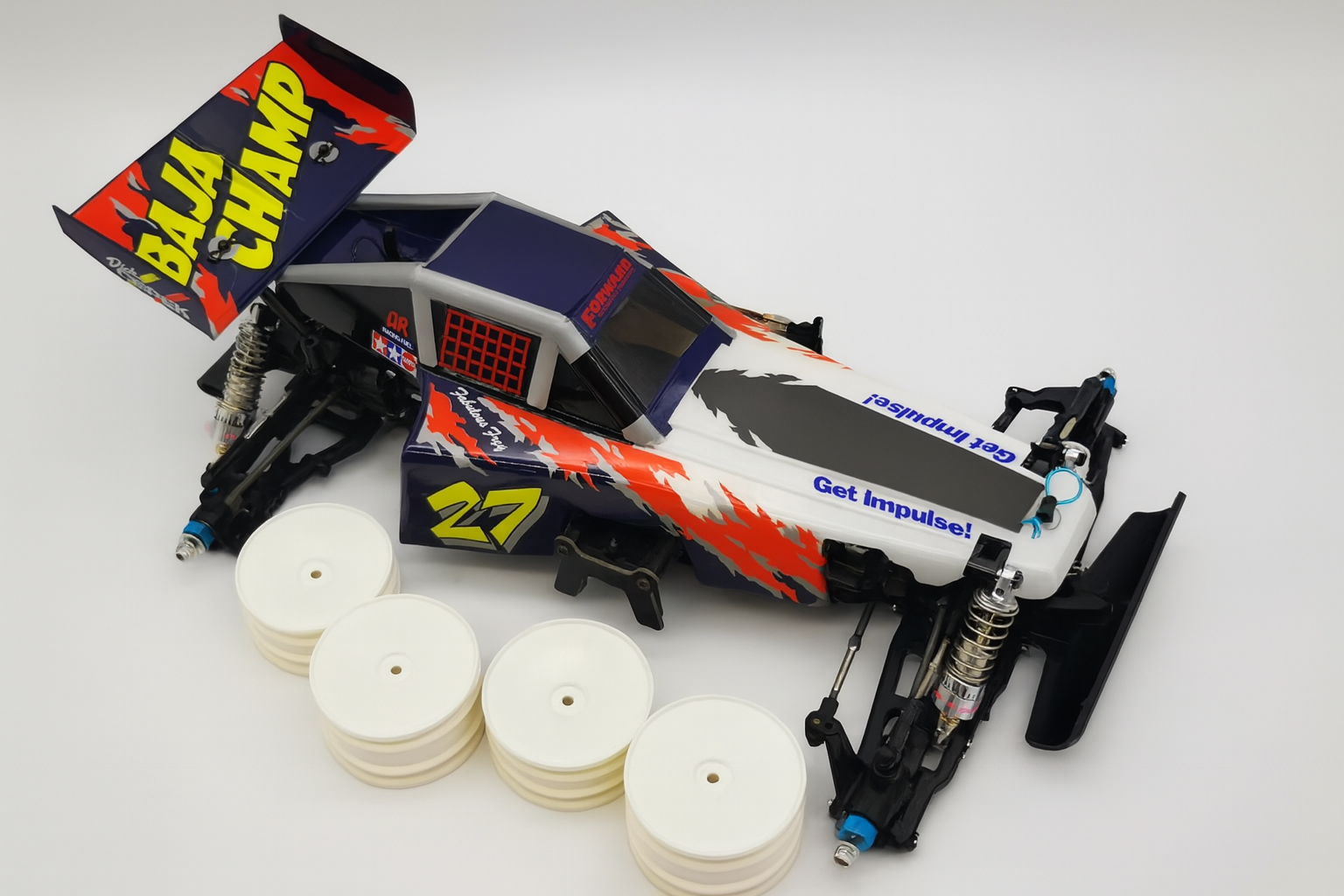 Tamiya Baja Champ Modified Buggy – TL-01 Chassis Collector’s Edition | Upgraded Arms, Driveshafts & Shocks