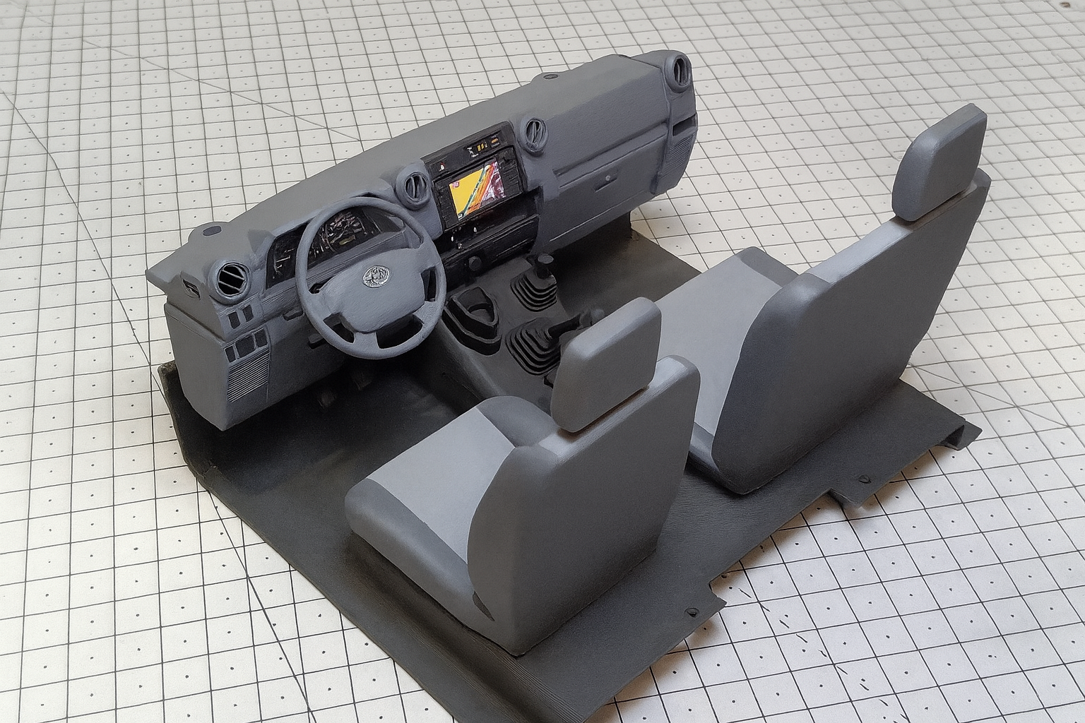 Killerbody LC70 Interior Kit – Scale RC Interior for KB LC70 Body | Dashboard, Seats, Door Panels, Console