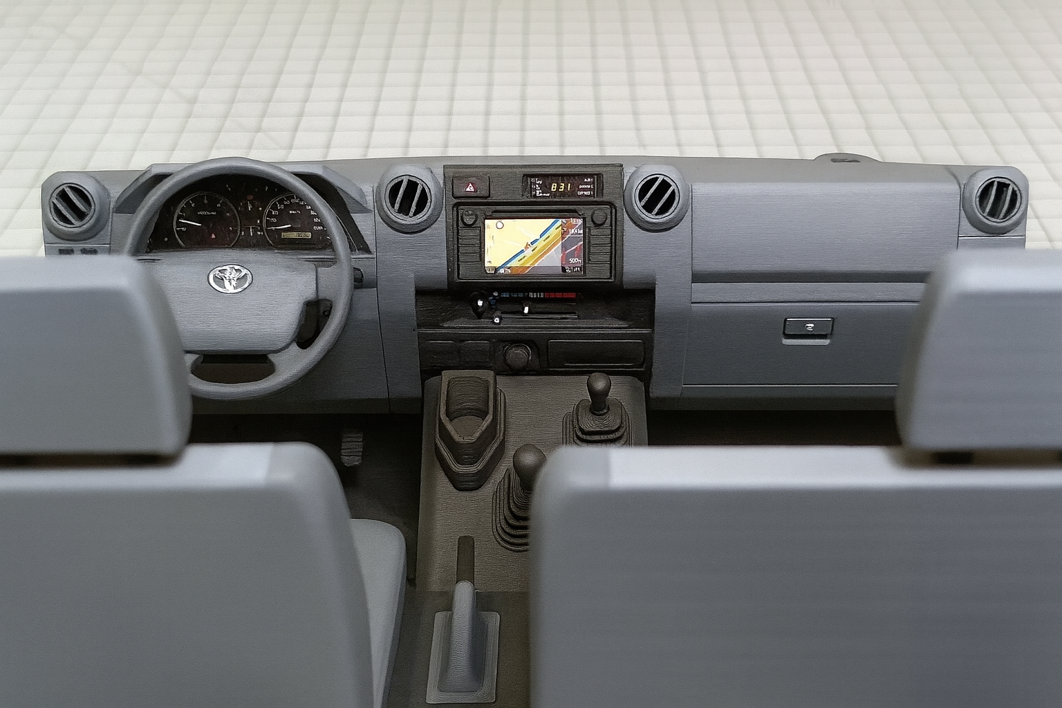 Killerbody LC70 Interior Kit – Scale RC Interior for KB LC70 Body | Dashboard, Seats, Door Panels, Console